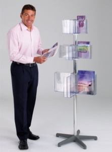 Pirouette Freestanding Literature Dispenser